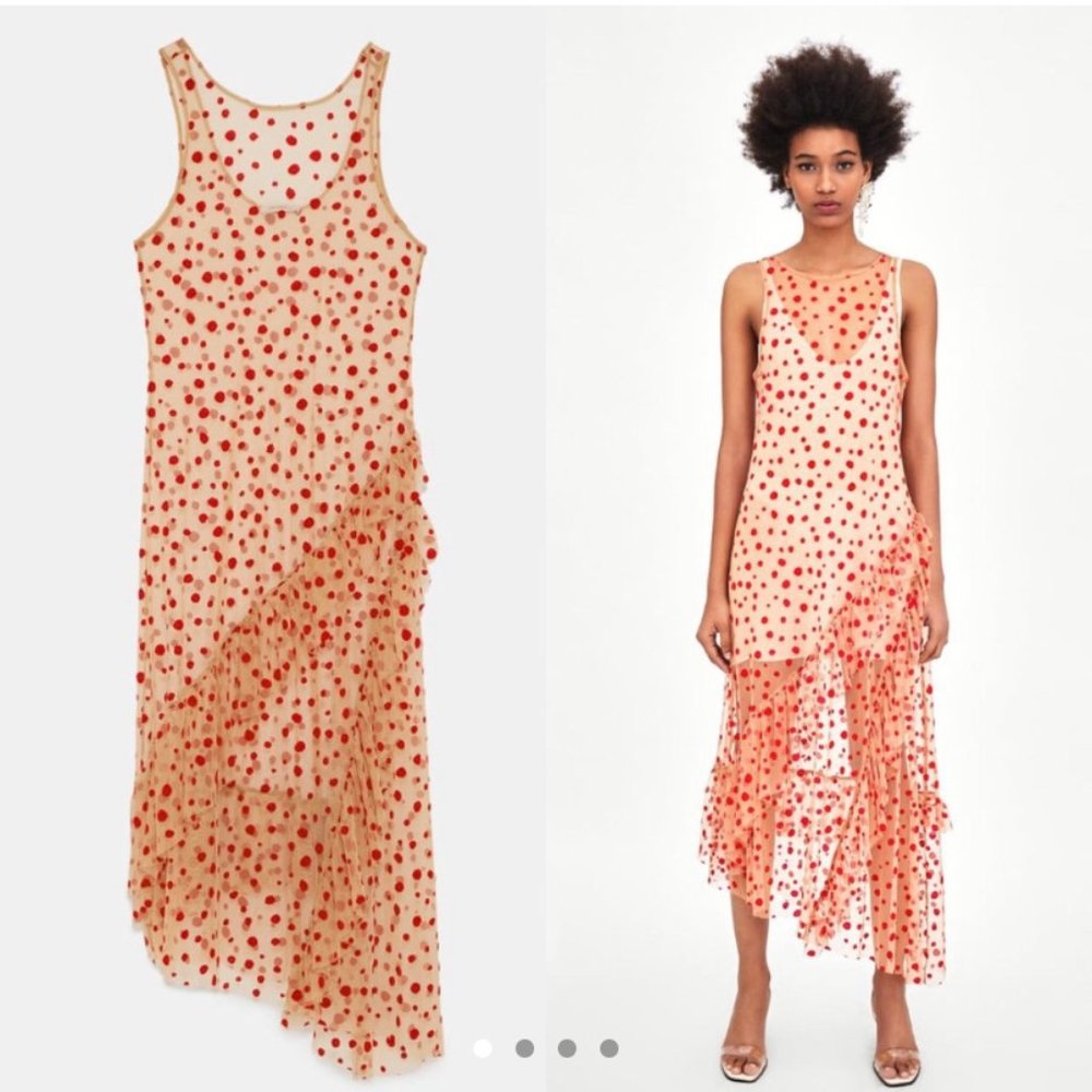 Zara Two Piece polka dot dress